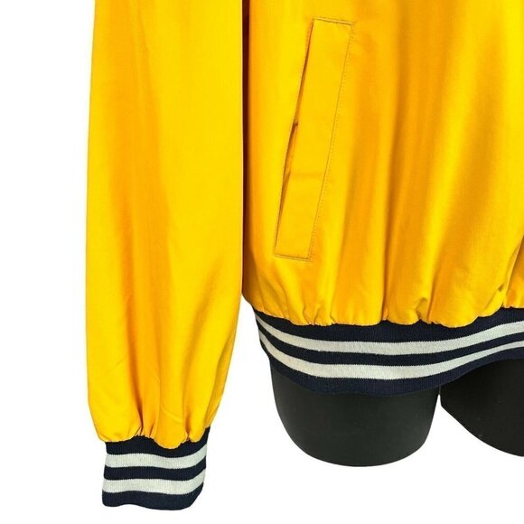 Munsingwear Mens 1/2 Zip Pullover Windbreaker Jacket Yellow Mesh Lined Medium - Picture 3 of 9